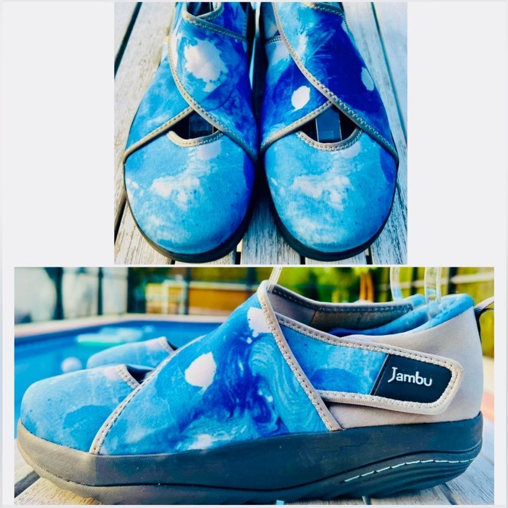 JAMBU MILLIE VEGAN COMFORT ROCKER BOTTOM STRETCHABLE SHOE WOMENS SIZE 8M